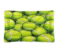 Cartoon Sport Tennis Washable Dog Cat Bed Soft Comfortable Anti-Slip Bottom Dog Crate Mat for Large Jumbo Medium Small Dogs 36" x 24"