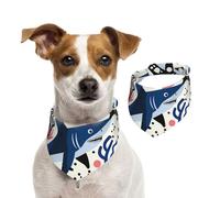 Cartoon Spotted Shark Dog Bandana Cat Bandana 1PC Dog Accessories for Small Dogs