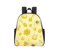 Cartoon Spring Honey Bee Animal Flower Running Backpack 12.40x5.12x14.17inch Backpack for College Multipurpose Casual Bagpack Business Travel School,Office