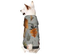 Cartoon Sprouting Acorn Printed Small Pet Hoodie, Breathable And Soft, Suitable For Indoor And Outdoor Use
