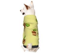 Cartoon Sprouting Acorn Printed Small Pet Hoodie, Breathable And Soft, Suitable For Indoor And Outdoor Use
