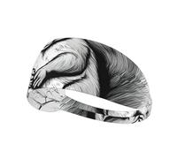 Cartoon Squirrel Workout Sweatbands Adjustable Hairband For Basketball,Fitness Athletics Football, Yoga