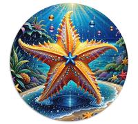 Cartoon Starfish 1000 Piece Jigsaw Puzzle for Adults Ocean World Brainteasing Jigsaws Educational Games Fun Present & Activity 1000pcs (67.5x67.5cm)