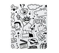 Cartoon Statue of Liberty Classic Case Compatible with IPad 9th 8th 7th Generation 10.9 Inch 2021-2018,Funny Cover with Trifold Stand+Pencil Holder for Boys Girls,iPad 10.9in 2022