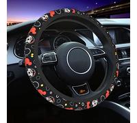 Cartoon Steering Wheel Cover 15 Inch Car Truck SUV Universal Steering Wheel Cover Durable Breathable Soft Snug Grip Protector Car Accessories.