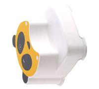 Cartoon Step Stool Panda Pattern Double Layer Anti Slip | Plastic Build, Yellow Finish, for Kindergarten and Home Use, Practical Foot Support