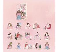 Cartoon Sticker Reading Girl Stickers Journal Stickers Decorative Sticker Art Supplies for Scrapbook Diary Decoration Luggage Lovely Reading Girl Art Supplies for Laptop Skateboard