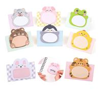 Cartoon Sticky Notes,480 Sheets(24 Packs) Cartoon Animal Sticky Notes Animal Sticky Notes Set for Kids Square Cute Standing Sticky Notes Mini Memo Note Pad for Home Office School Supplies