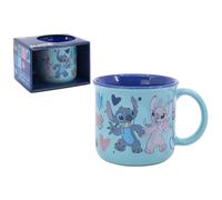 CARTOON Stitch and Angel Disney Double Colour Pattern Ceramic Mug Cup Breakfast Bowl 12oz for Kids