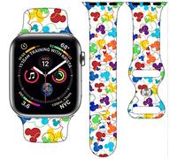 Cartoon Strap Compatible with Apple Watch Strap 38mm 40mm 41mm 42mm 44mm 45mm Cute Replacement Strap for Apple Watch SE2 Series 9 8 7 6 5 4 3 Silicone iWatch Band for Women Men, 38/40/41mm(Series 10