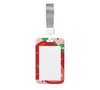 Cartoon Strawberry Card Holder Durable and Lightweight Stylish Design Suitable for Offices Hospitals and Conferences