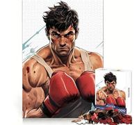 Cartoon Strong Boxer 1000 Piece Jigsaws for Adults Puzzle Brain Wellness Time Well Spent Perfect Lock Birthday Present (50x75cm)