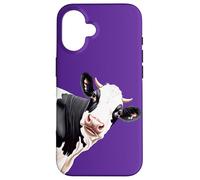 Cartoon Style Black And White Dairy Cow Case for iPhone 16