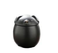 Cartoon Style Pet Urn, Cat And Dog Deceased, Cremated Urn, Hair Collection, Commemorative Bottle(Black cat 500ml)