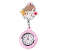 Cartoon Style Silicone Nurse Speak Watch Surveillance Medical Field Clock for Hospital Clinic Laboratory Nurses and Medical Students, c