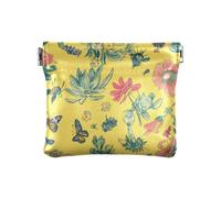 Cartoon Succulent Plants Yellow Women's Small Leather Change Purse Fancy Card Key Organizer for Ladies, cartoon Succulent Plants Yellow, One Size, Print Art