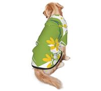 Cartoon Sunflower Dog Hoodie for Medium and Large Dogs â€“ Soft Polyester Pet Clothes, Suitable for All Seasons