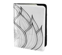 Cartoon Sunflower Travel Passport Holder Cover Wallet Leather Case Travel Essentials Luggage Accessories, Budding Lotus Flower, One Size, Contemporary