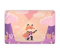 Cartoon Superstar Fox Stage Purple Extra Large Resuable Potty Training Pee Pad Highly Absorbent Bed Wetting Pads Cute Cool Bed Liners for Infant Baby , 52" L x 34" W