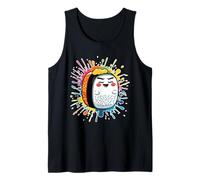 Cartoon Sushi Roll Character with Colorful Splash Tank Top