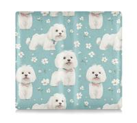 Cartoon Sweet Dog Turquoise Leather Car Registration and Insurance Card Holder Automobile Wallet Case Organizer for Essential Document, Driver License, Cards, cartoon sweet Dog Turquoise, One Size