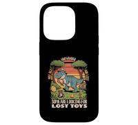 Cartoon T-Rex Lost Toys Retro Forest Not All Who Wander Case for iPhone 14 Pro