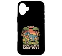 Cartoon T-Rex Lost Toys Retro Forest Not All Who Wander Case for iPhone 16 Plus
