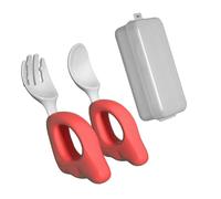 Cartoon Tableware Set Dinnerware Cutlery Baby Cute Infant Food Feeding Spoon Fork Children Utensil Toddler Baby Learning Spoon and Fork