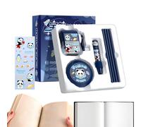 Cartoon Themed Aesthetic School Supplies Pencil Case, Class Reward Kit Includes Pencil Sharpener, Electric Vacuum Cleaner, Eraser, Pencils for Boys