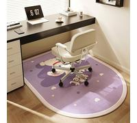 Cartoon-themed Office Mats And Children’s Study Chairs With Multi-functional Protective Pads(Violet,120 * 100cm)