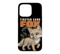 Cartoon Tibetan Sand Fox Breed Animal Lover Cute Foxes Case for iPhone 15 Pro Max