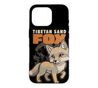 Cartoon Tibetan Sand Fox Breed Animal Lover Cute Foxes Case for iPhone 16 Pro
