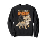 Cartoon Tibetan Sand Fox Breed Animal Lover Cute Foxes Sweatshirt