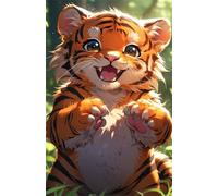 Cartoon Tiger 300 Piece Jigsaw Puzzles for Adults, Challenging and Brainteasing, Difficult Puzzles, Puzzle 300 Pieces