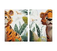 Cartoon Tiger Passport Holder, ID Card Protector Case Passport Holder with Slot Passports Travel Wallet Document Cover for Women And Men