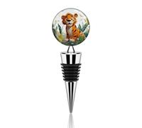 Cartoon Tiger Wine Stopper Reusable Wine Bottle Stopper Decorative Bottle Stoppers Funny Champagne Stoppers Stylish And Durable Perfect for Parties And Gifts