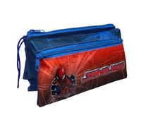 CARTOON Tombolino 3 Compartments School Pencil Case Multi-Compartment Stationery Organizer Pen Holder Pencils Colours, Spiderman, Bag Organizer