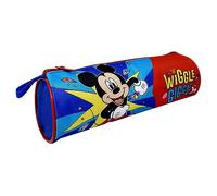CARTOON Tombolino Round School Pencil Case School Stationery Organizer Pen Holder Pencil Case Colours, blue, 22 x 8 x 8 cm, Mickey (2)