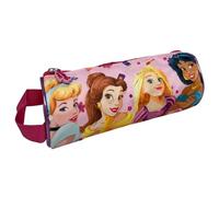 CARTOON Tombolino Round School Pencil Case with Handle School Stationery Organizer Pen Holder Pencils Colours, Princesses, Bag Organizer