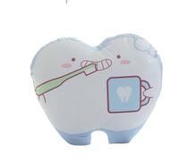 Cartoon Tooth Plush Toy, Soft Stuffed Dental Doll, Cute Toothbrush and Cup Design, 30x32cm