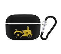 Cartoon Tractor Headphone Protective Case with Keychain Cute Earphone Case Compatible for Airpods Pro