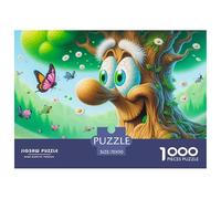 Cartoon Tree 1000 Piece Puzzle for Wall Decoration And Gifts - Funny Tree Monster Garden Recycled Paper for Adults Great Gift Idea70x50cm/1000pcs