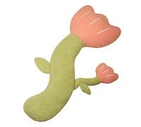 Cartoon Tulip Plush Toy Doll Soft Stuffed Flower Body Pillow, Long Strip Fabric Cushion for Girls Bedroom Decor, Cozy Sleep Hugging Plushie Doll for Bed Sofa Chair Decoration, 92cm