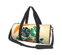 Cartoon Turtle Back Bamboo Canvas travel bag, large capacity, can be carried on the shoulder