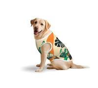 Cartoon Turtle Back Bamboo Pets Cotton Vest - Soft Lightweight T-Shirts,Cartoon Turtle Back Bamboo Print Sleeveless Tank Top Clothes for Medium Large Dogs
