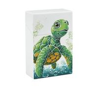 Cartoon Turtle Pattern Cigarette Case Anti-Squeezing Waterproof Cigarette Packing Box with Lightweight Pocket Cigarette Storage Case for Men Women Gifts