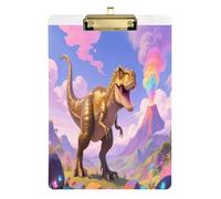 Cartoon Tyrannosaurus Rex Art clipboard Waterproof for Homework Pediatric Size 9 x 12
