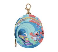 Cartoon Underwater Train Crab Blue Baby Boy Pacifier Holder Portable Coin Purse Change Holder, Baby Items Storage Container