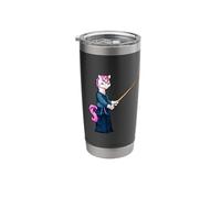 Cartoon Unicorn Doing Kendo Stainless Steel Insulated Tumbler