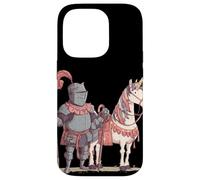 Cartoon Unicorn in Medieval Age with Cool Knight Case for iPhone 14 Pro